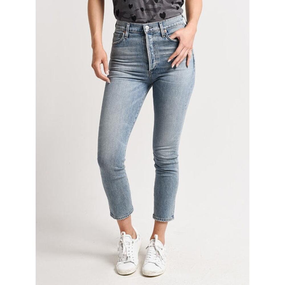Citizens of humanity Olivia high rise slim ankle jeans button fly